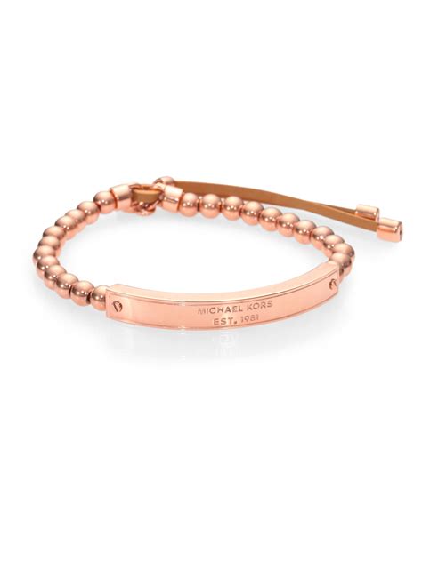 michael kors rose gold stretch bracelet|michael kors gold bracelet sale.